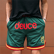 deuce Vibe Shorts【SEATTLE】GREEN/D.RED