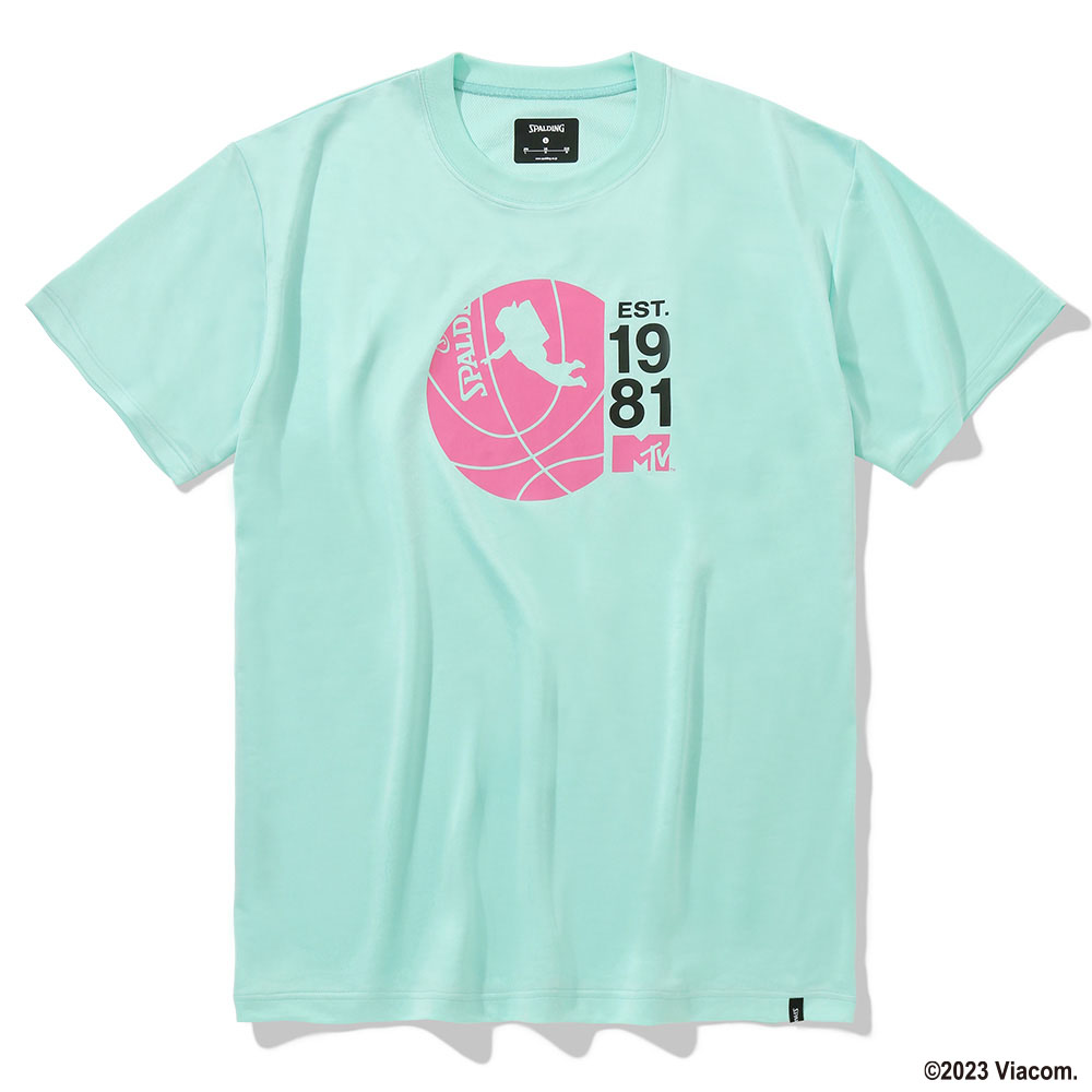 スポルディング バスケTシャツ MTV1981ムーン【SMT23148M】アクアミント