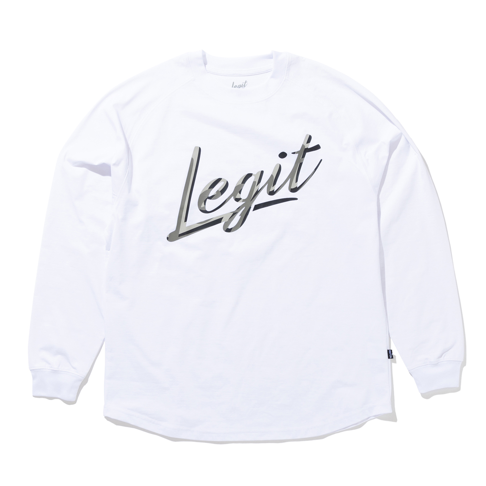 LEGIT ロングTシャツ【MIXED L/S TEE】ホワイト