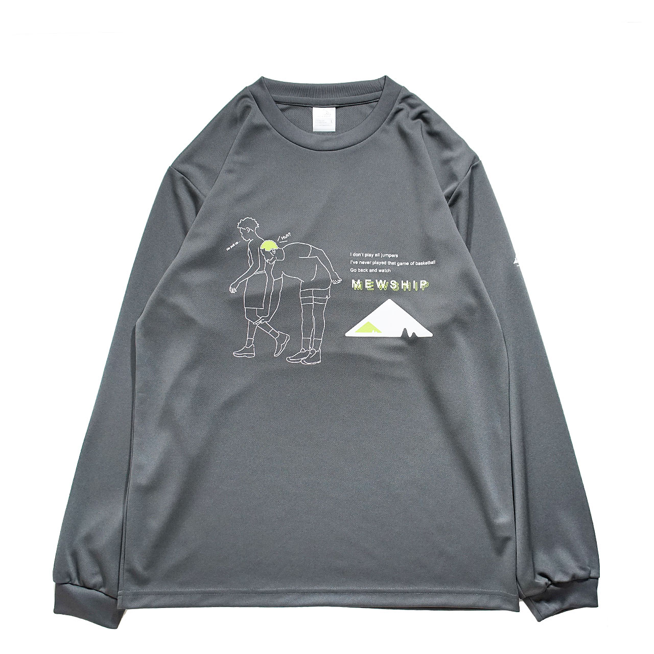 Mewship ロングTシャツ【Father-D】D.Gray×White×L.Green