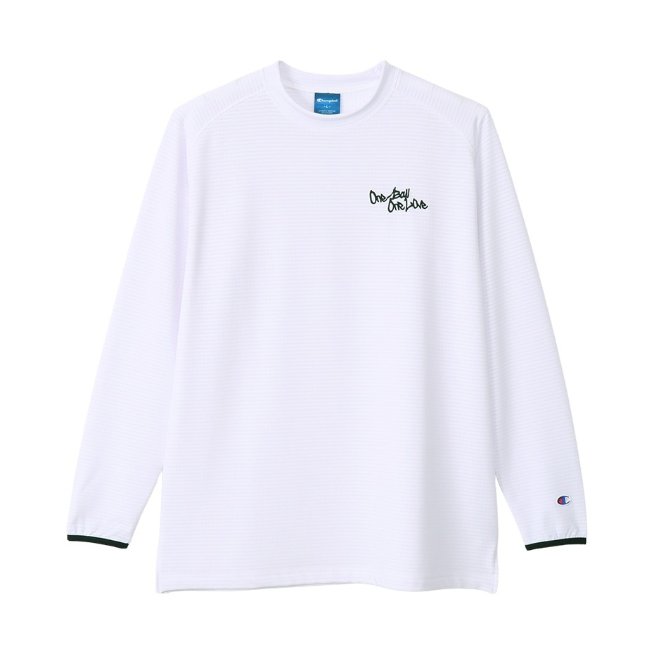 チャンピオン E-MOTION ロングTシャツ【C3-YB419-010】ホワイト