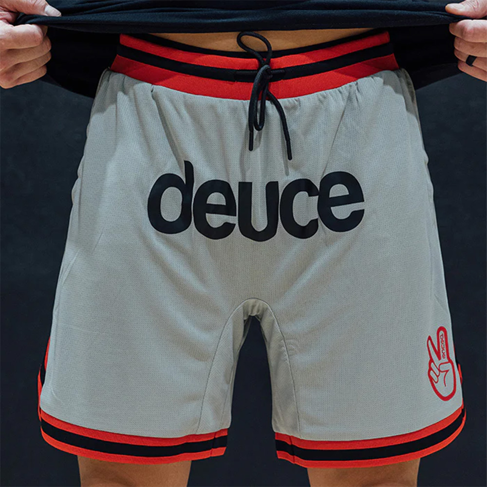 deuce Vibe Shorts GREY/RED