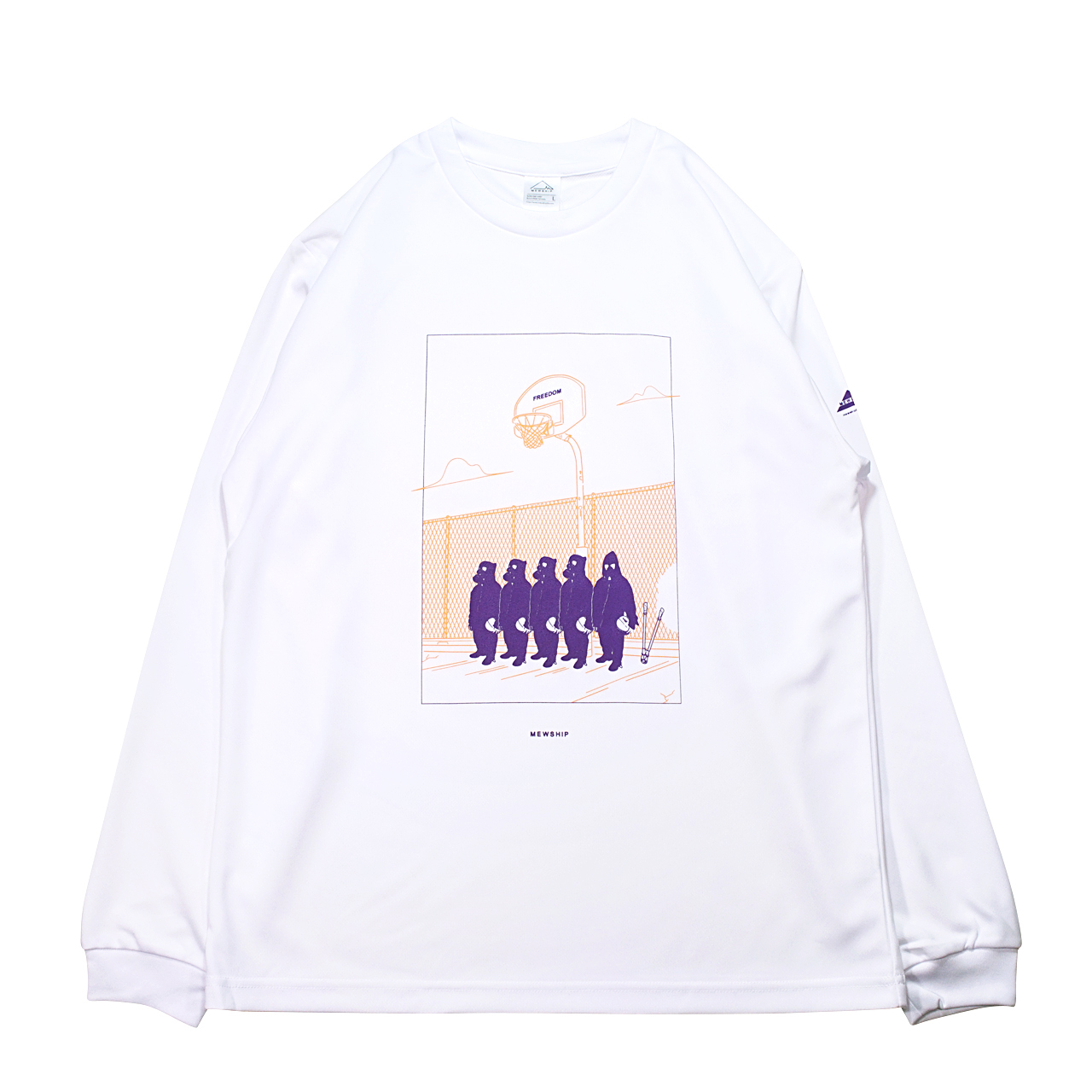 Mewship ロングTシャツ【Little MICKYS "FREEDOM"】White