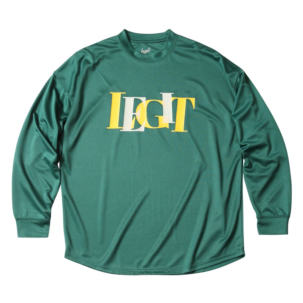 LEGIT OTVcyOverlap L/S TEEzGREEN@2502-1008