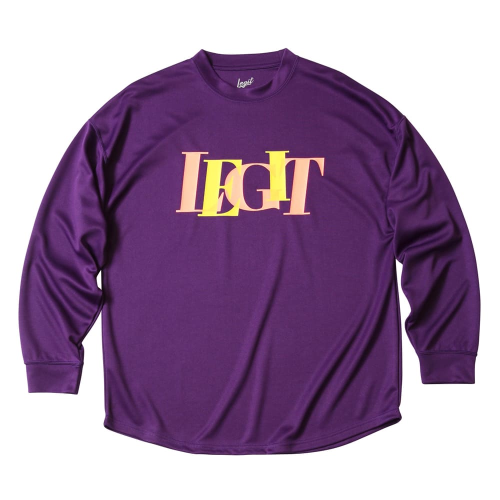 LEGIT OTVcyOverlap L/S TEEzPURPLE@2502-1008