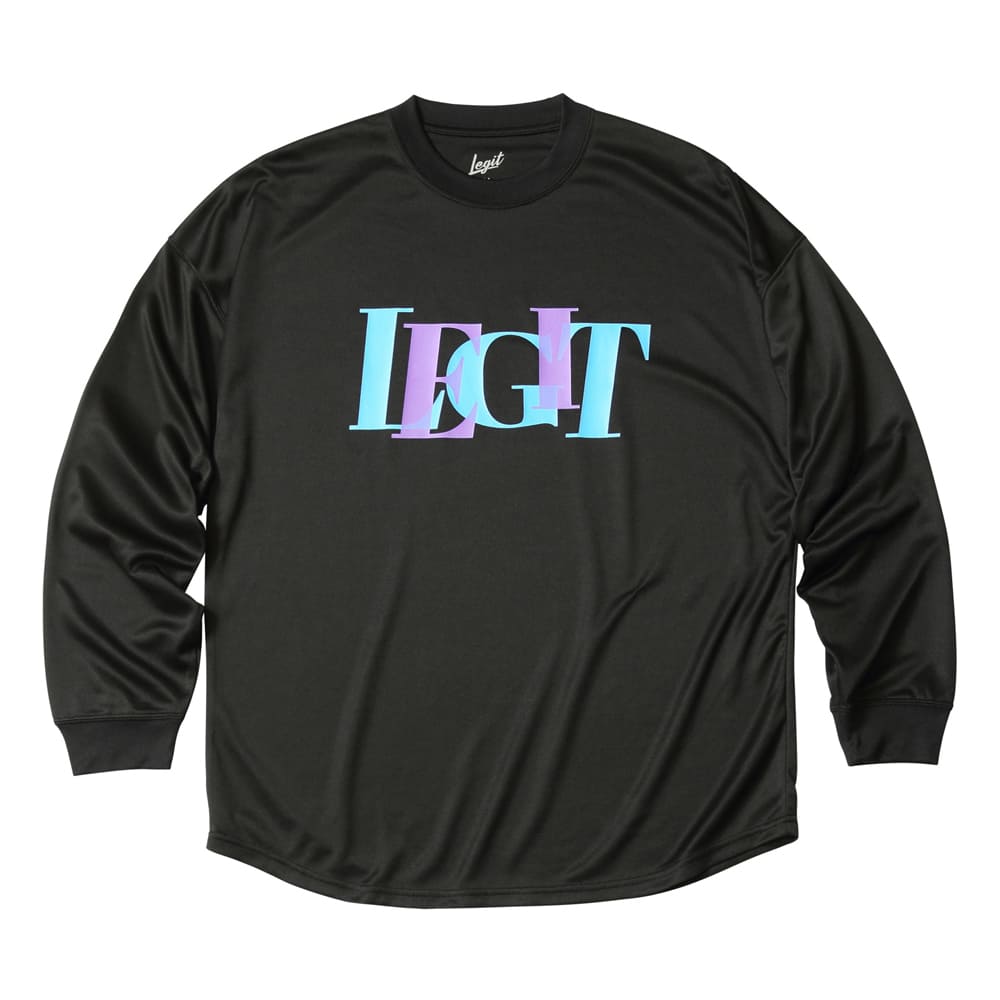 LEGIT OTVcyOverlap L/S TEEzBLACK@2502-1008