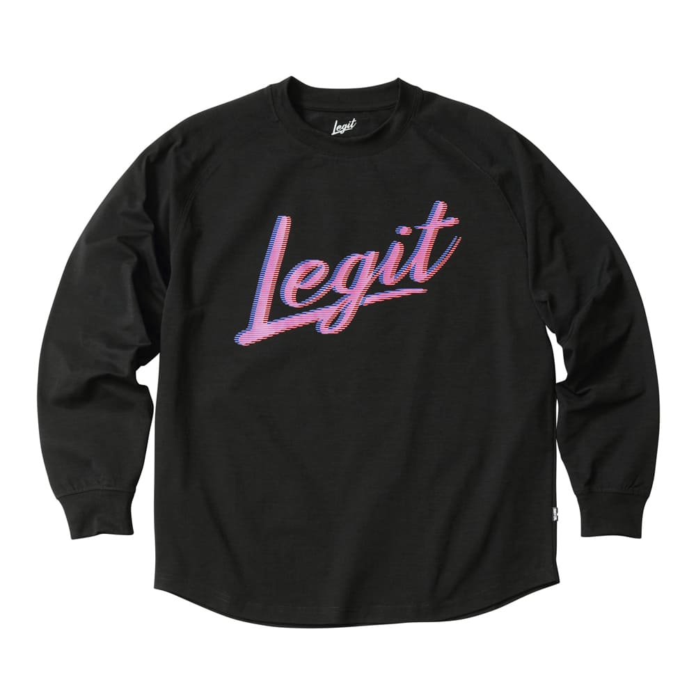 LEGIT OTVcyIllusion L/S TEEzBLACK@2502-1006