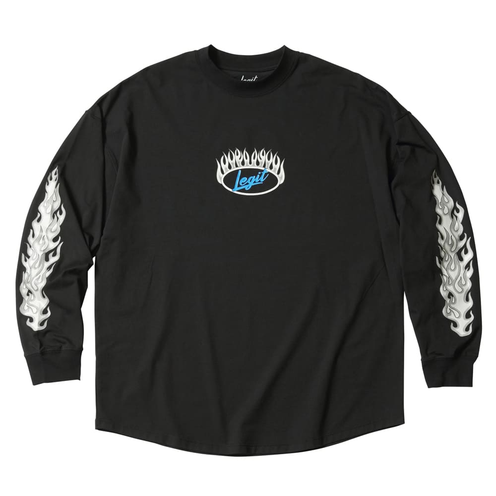 LEGIT OTVcyFlame L/S TEEzGRAY@2502-1005