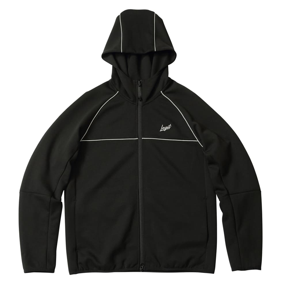 LEGIT XEFbgp[J[yAnytime HoodiezBLACK@2402-1010
