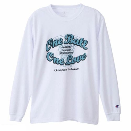 チャンピオン ジュニア ロングスリーブTシャツ【CK-CB417 010】ホワイト