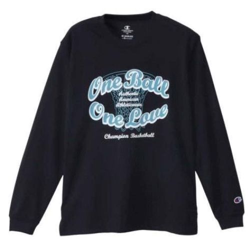 チャンピオン ジュニア ロングスリーブTシャツ【CK-CB417 090】ブラック