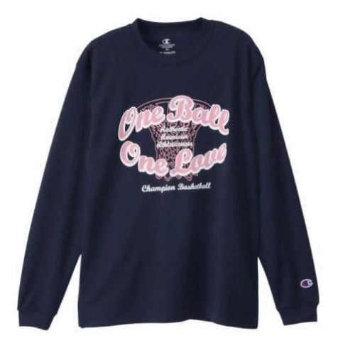 チャンピオン ジュニア ロングスリーブTシャツ【CK-CB417 370】ネイビー