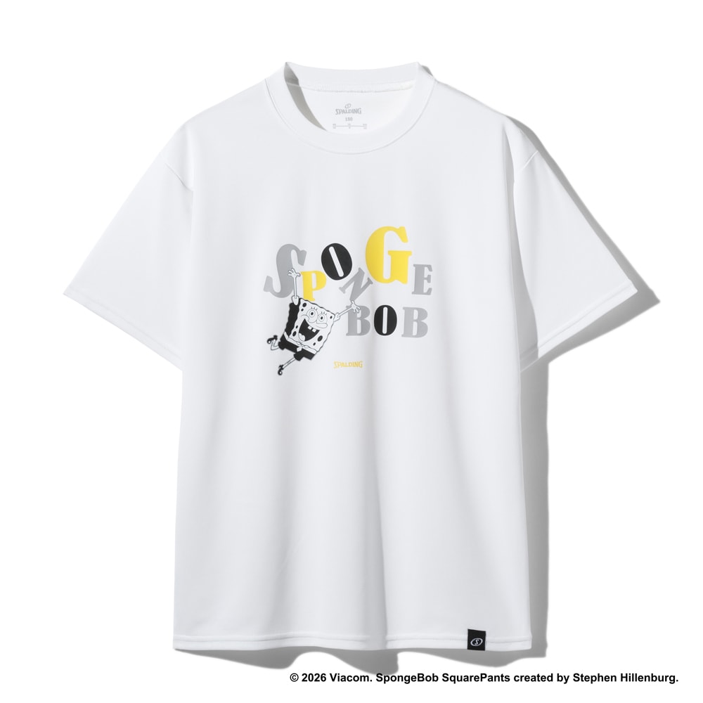 スポルディング ジュニア Tシャツ スポンジ･ボブ タイポグラフィ【SJT26046S】