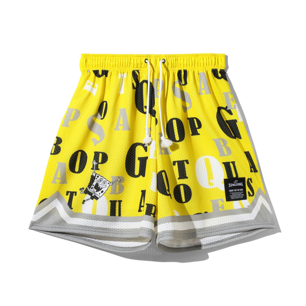 スポルディング ジャージーショーツ スポンジ･ボブ タイポグラフィ【SMP26036S】