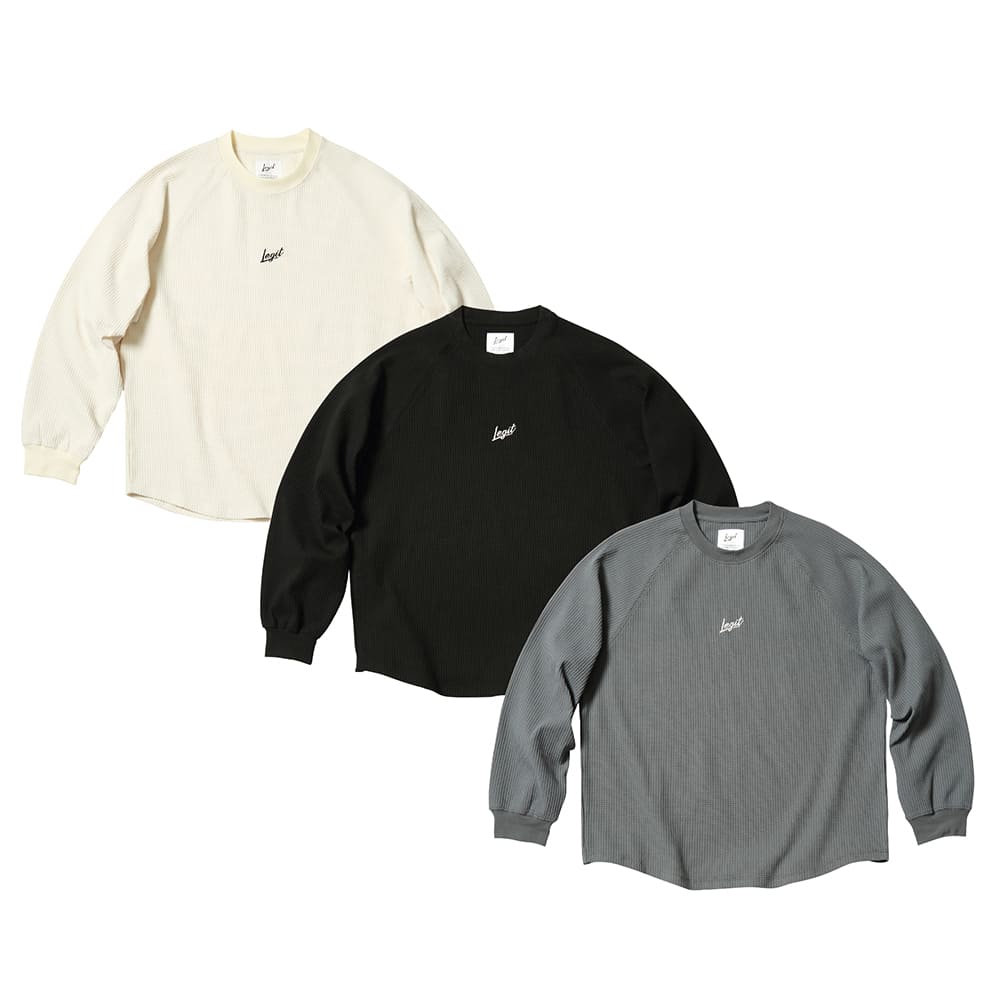 LEGIT ロングTシャツ【WORM WAFFLE L/S TEE】2602-1012