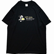 Mewship50 Tシャツ【LOFI GIRL】ブラック/ホワイト/L.グリーン